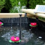 2 Watt starke Solar-Teichpumpe für Wasserspiele -